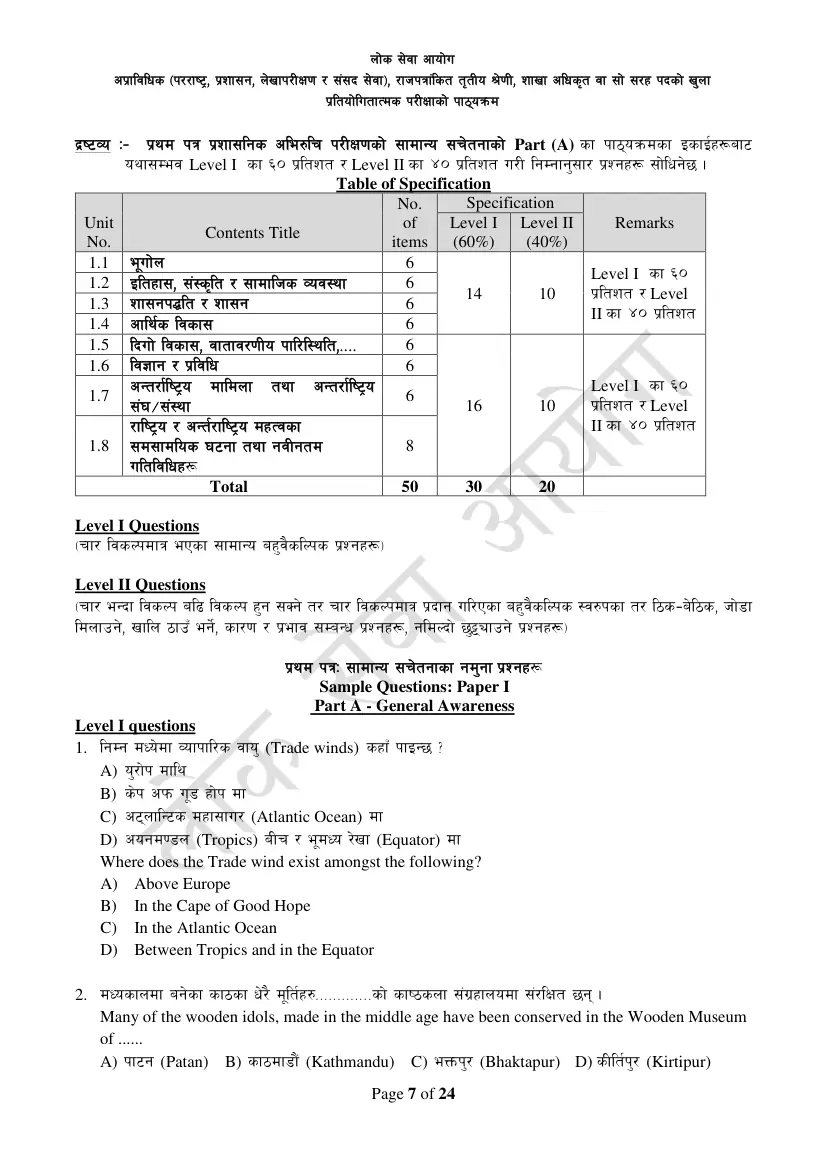Section Officer syllabus, page 7 of 49