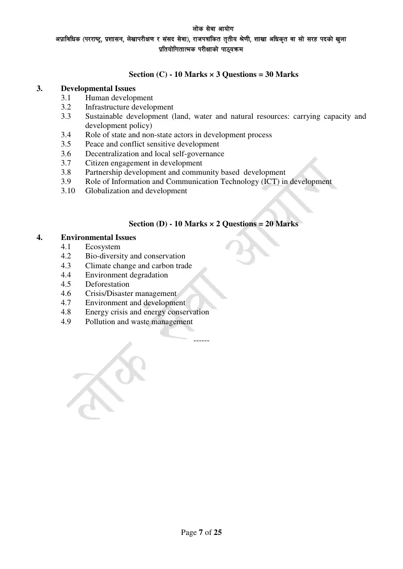 Section Officer syllabus, page 31 of 49