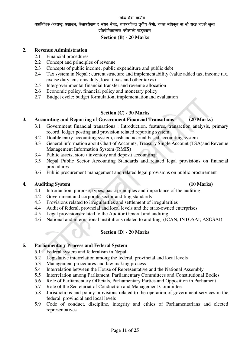 Section Officer syllabus, page 35 of 49